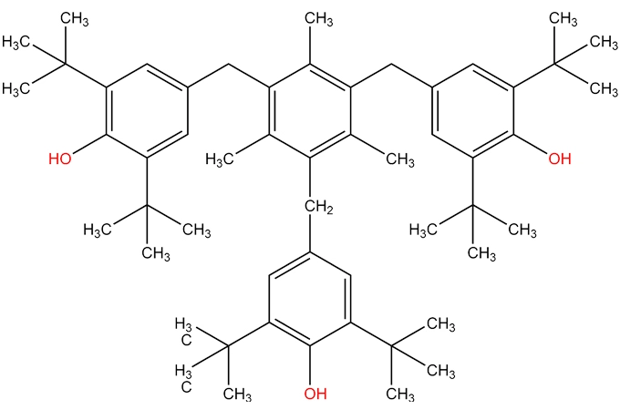 1,3, 5-trimetil-2, 4,6-tris (tertbutyl-4-hydroxybenzyl) benceno