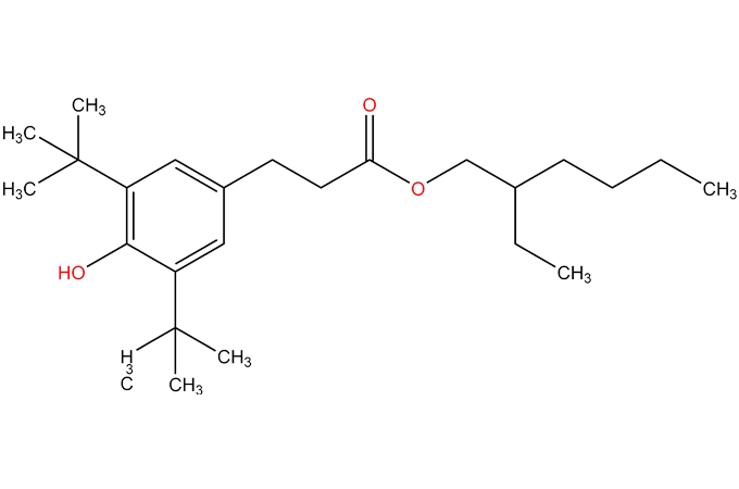 Ácido bencenopropanoico, éster 3,5-bis (1,1-dimetiletil)-4-hidroxi-, 2-etilhexilo