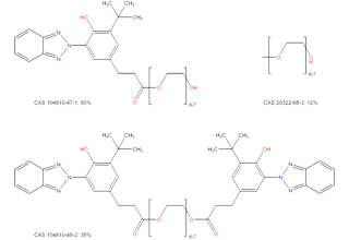 Mezcla α-[3-[3-(2H-benzotriazol-2-il)-5-(1,1-dimetiletil)-4-hidroxifenil]-1-oxopropil]-ω-hidroxipoli (oxo-1, 2-etanodiyl)