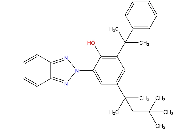 2-(2H-benzotriazol-2-il)-6-(1-metil-1-feniletilo)-4-(1,1, 3,3-tetrametilbutilo) fenol
