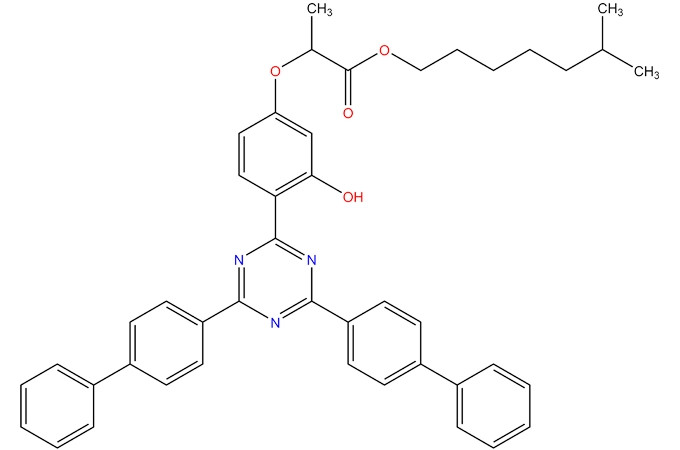 2-[4-[4,6-bis[(1,1 '-bifenil)-4-il]-1,3, 5-triazin-2-il]-3-hidroxifenoxi] propanoato de isooctilo