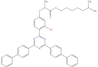 2-[4-[4,6-bis[(1,1 '-bifenil)-4-il]-1,3, 5-triazin-2-il]-3-hidroxifenoxi] propanoato de isooctilo