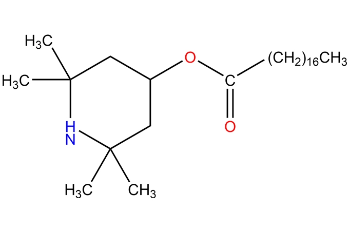 Ácidos grasos, C12 − 21 y C18 − insaturados, 2,2,6,6 − tetrametil− ésteres de piperidinilo, polipropileno