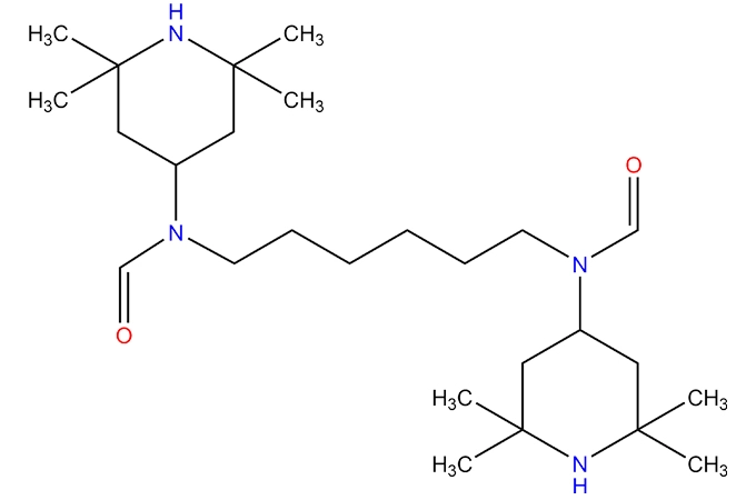 N,N'-bisformil-N, N'-bis-(2,2, 6,6-tetrametil 4-piperidinil-)-hexametilendiamina