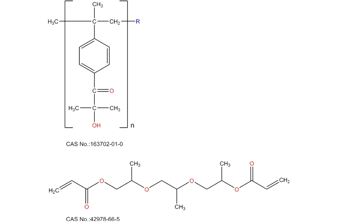 Alfa hidroxicetona oligomérica (75% peso) y diacrilato de tripropilenglicol (25% peso)