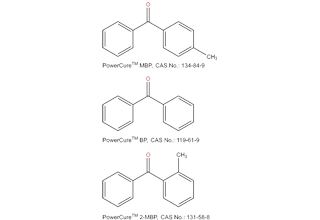 4-metilbenzofenona y Benzofenona y 2-metilbenzofenona