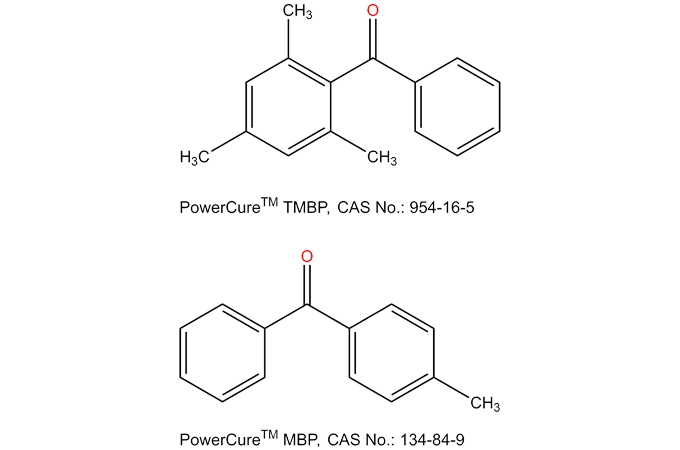 Mezcla eutéctica líquida de 2-4-6 trimetilbenzofenona y 4-metilbenzofenona