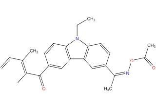 [1-[9-etil-6-(2-metilbenzoil) carbazol-3-yl] etilidenamino] acetato