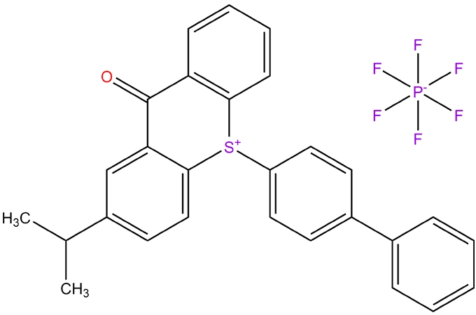Hexafluorofosfato de 10-[1,1 '-Bipheny] 1-4-il-2-(1-metiletilo)-9-oxo-9H-tioxantenio