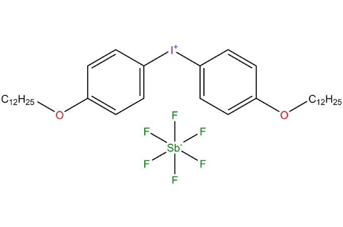 Bis (4-dodecilfenil) hexaflorantimonato de yodonio