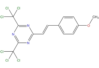 2-[2-(4-metoxifenil-2-il) vinilo]-4,6-bis (triclorometil) 1,3, 5-triazina