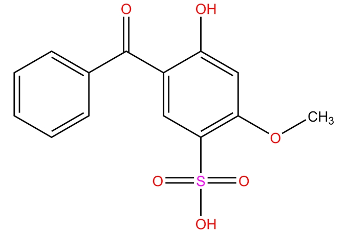 2-Hydroxy-4-methoxy-benzophenone-5-sulphonic ácido