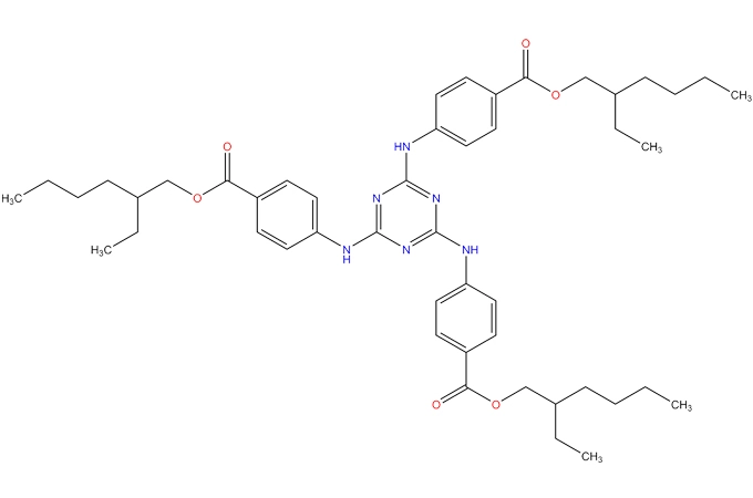 Tris (2-etilhexil)-4,4 ',4 ''-(1,3, 5-triazina-2, 4,6-triiltriimino) trobenzoato