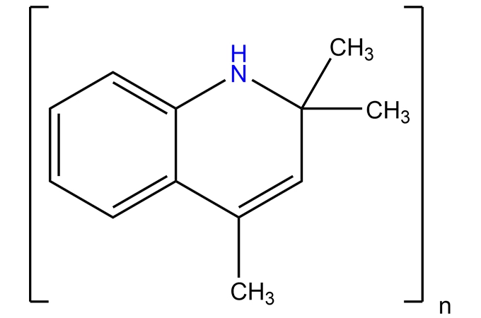 Poli (1,2-dihidro-2,2, 4-trimetilquinolina)