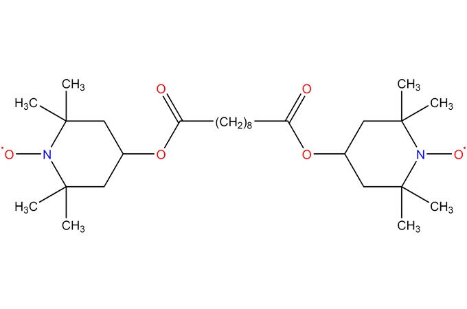 4,4 '-[(-1,10-diil 1,10-dioxodecano) bis (oxi)]bis(2,2, 6,6-tetrametilpiperidina-1-oxidanilo)
