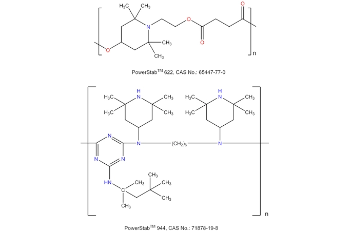 Poly[[6-[(1,1, 3,3-tetrametilbutilo) amino]-1,3, 5-triazina-2, 4-diil][(2,2, 6,6-tetrametil-4-piperidinil) imino]-1,6-hexanodiil [(2,2, 6,6-tetrametil-4-piperidinilo) imino])